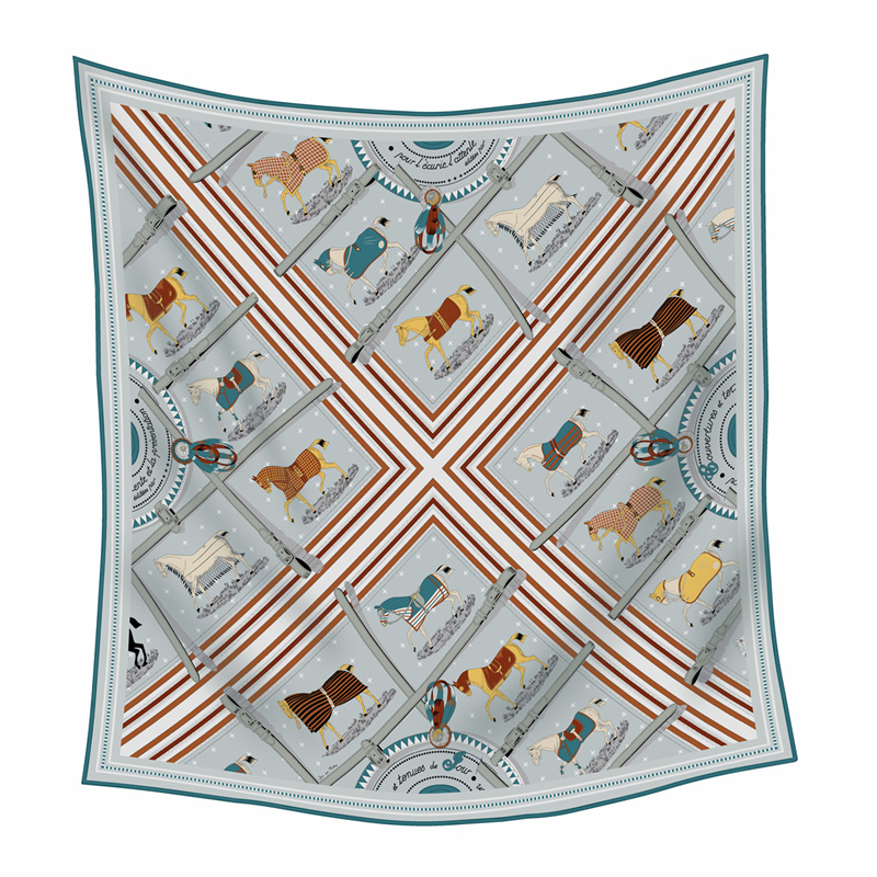 Woven Scarf Blanket - Cachecol de Seda Cashmere Estampado de