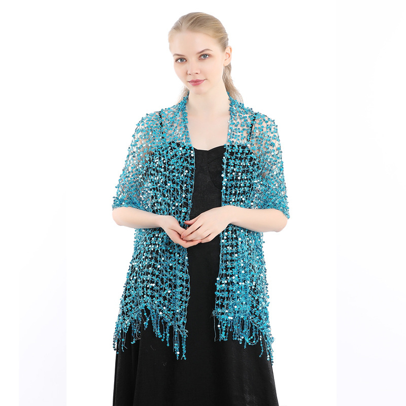 Xale de Franjas com Lantejoula - Stole Wedding Shawl avaliação e preço