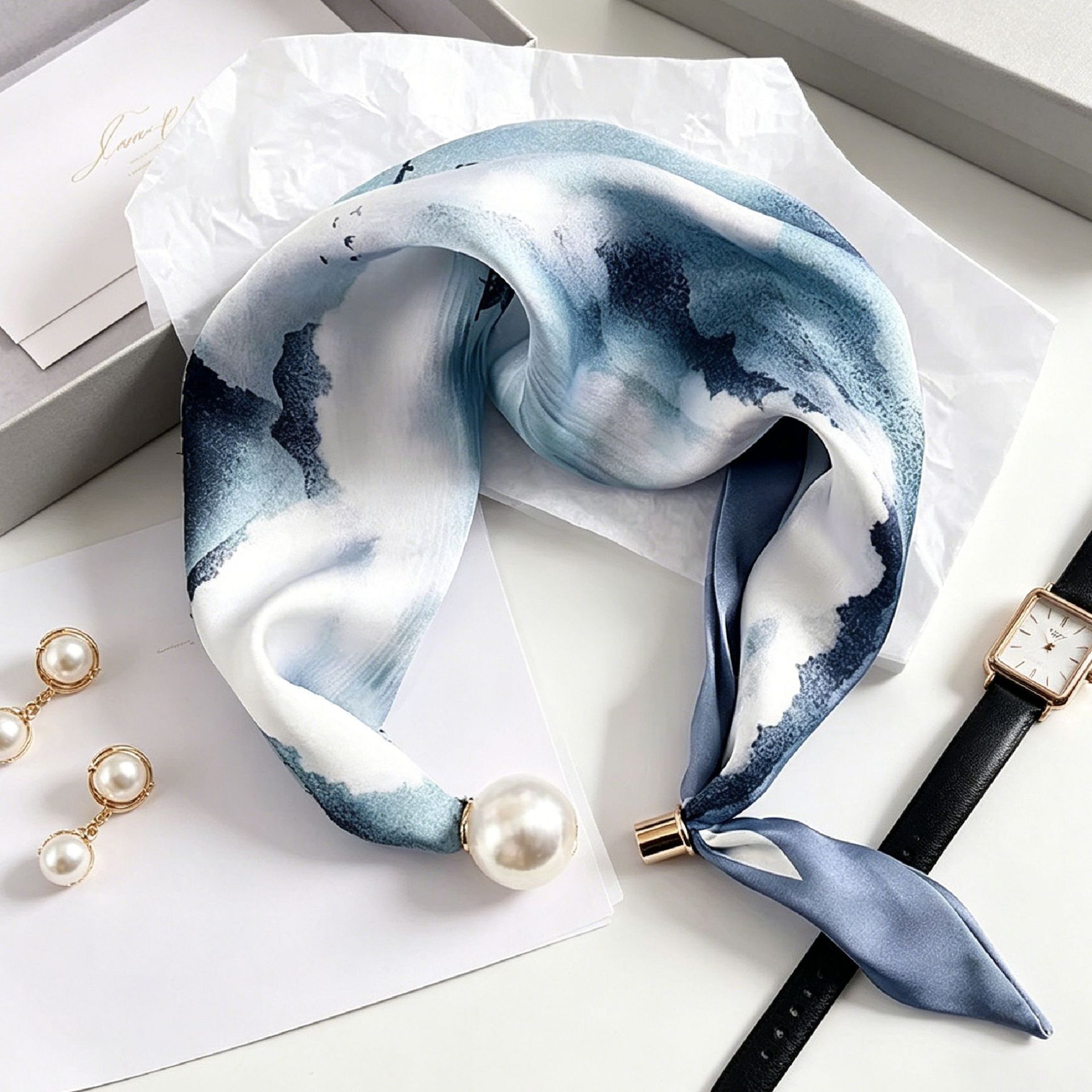 Lenço Magnético de Pérolas Lux - Ascot Neck Scarf avaliação e preço