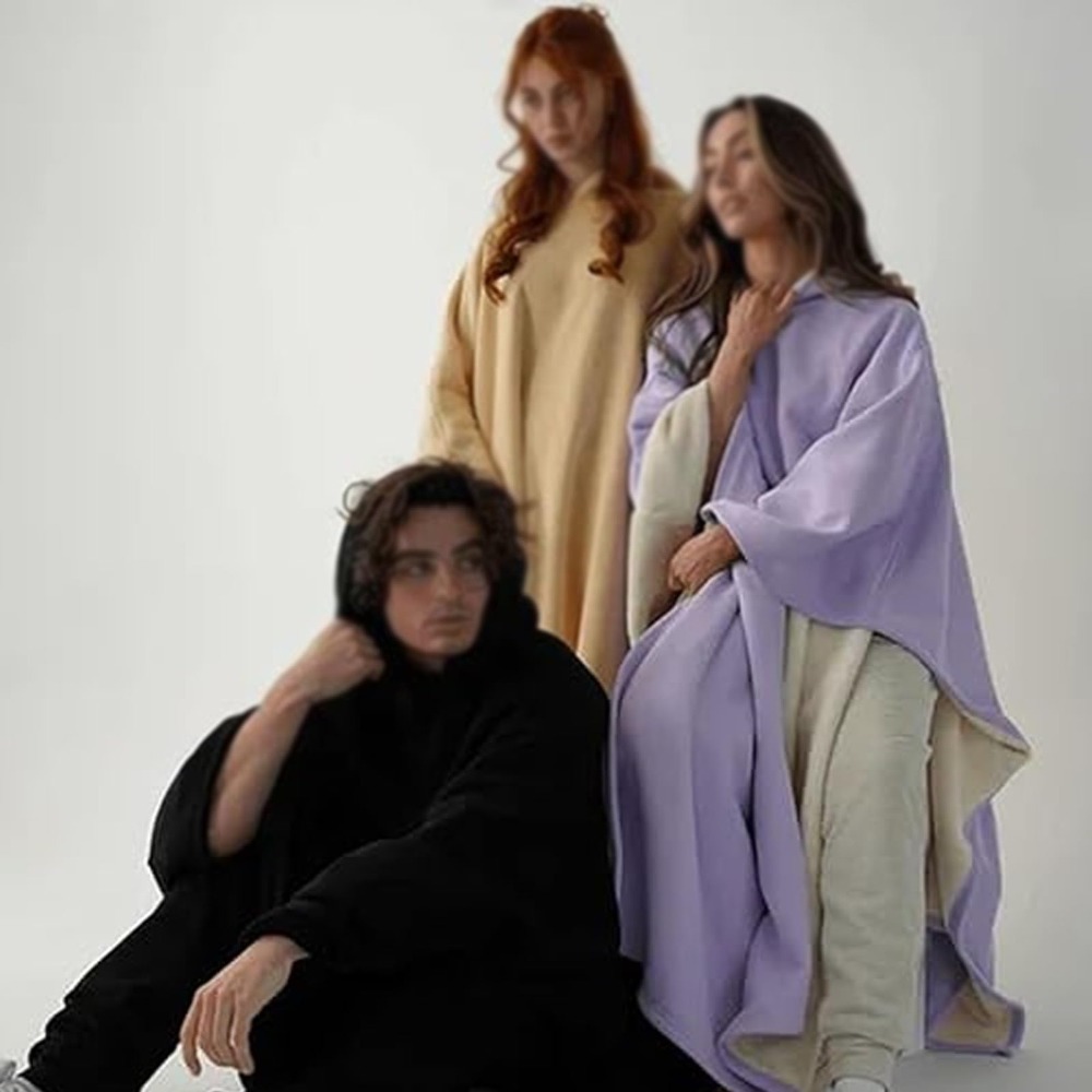 Novo Manto com Capuz de Boa Qu - Woven Scarf Blanket avaliação e preço