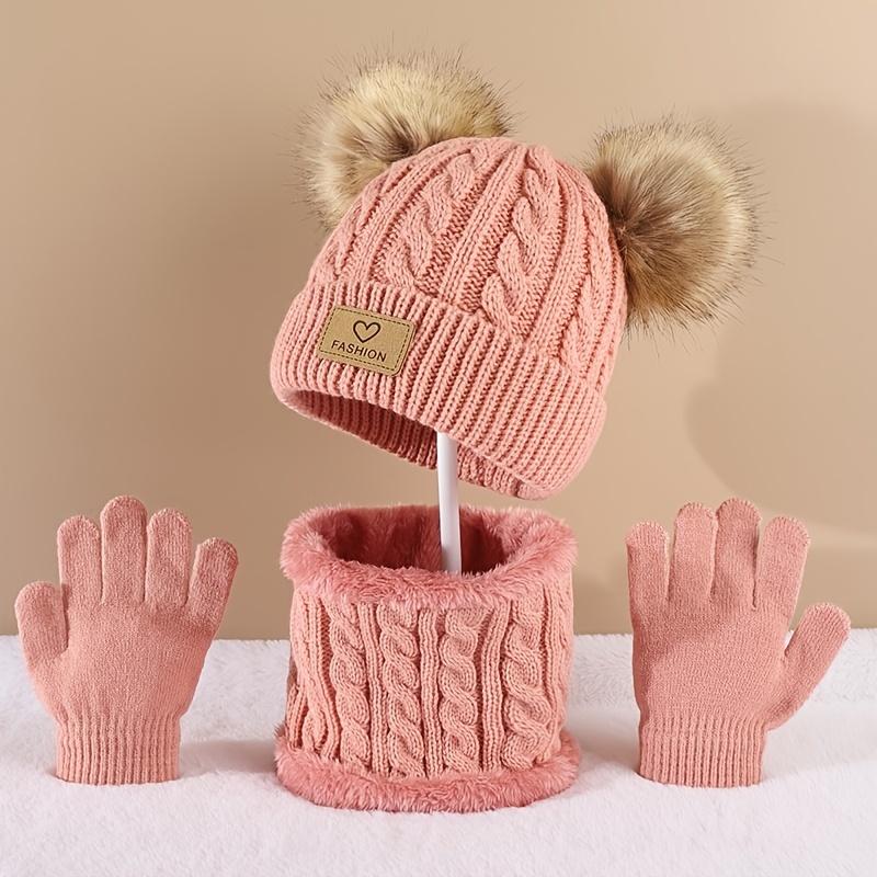 Gorro infantil com pom pom e c - Infinity Scarf Knit avaliação e preço