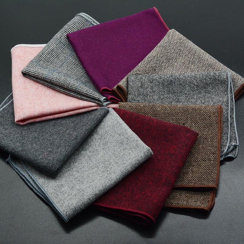Clássico bolso de lã quadrado  - Pocket Square Set avaliação e preço