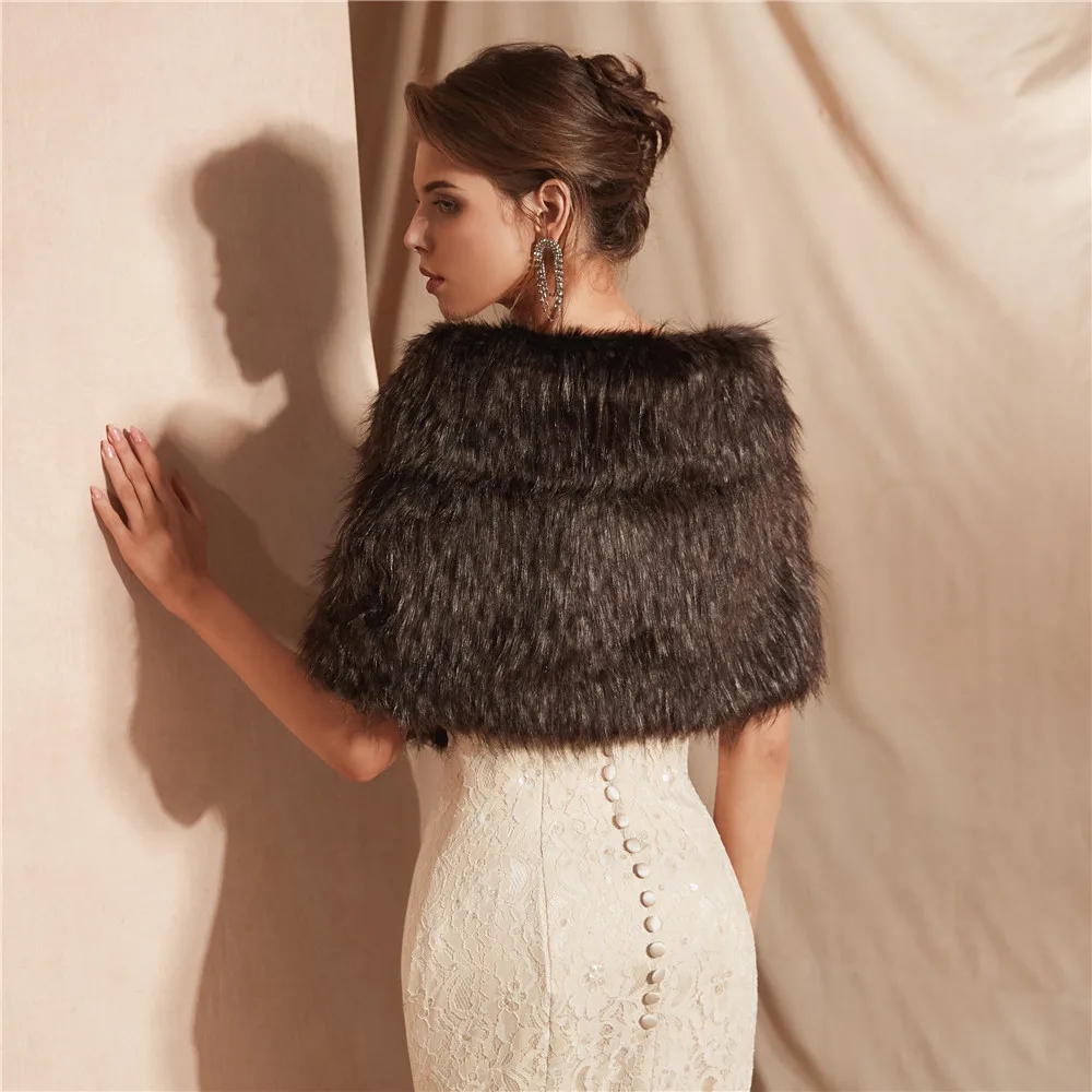 Envoltório de noiva elegante d - Stole Wedding Shawl avaliação e preço