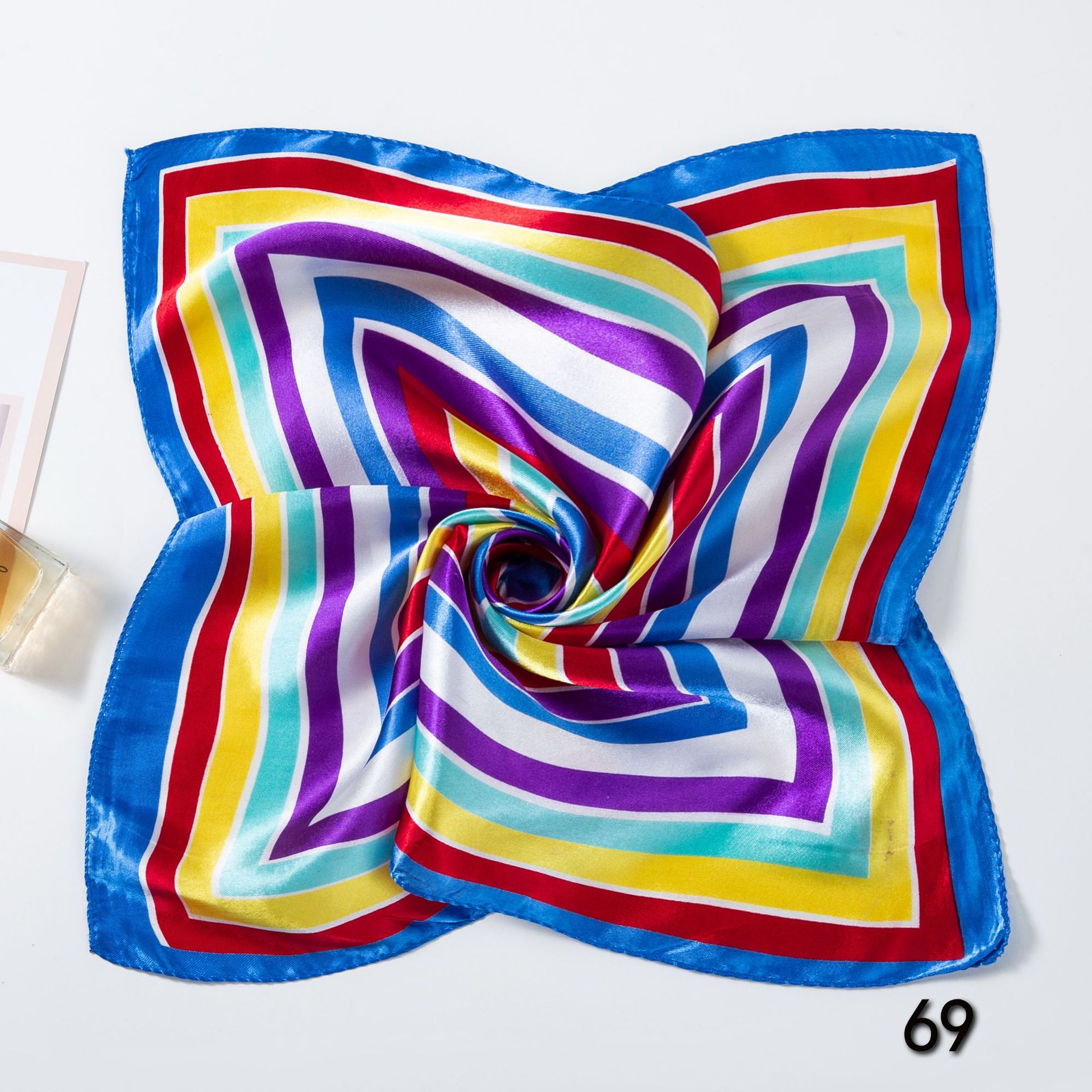 50*50cm lenços de seda quadrad - Ascot Neck Scarf avaliação e preço