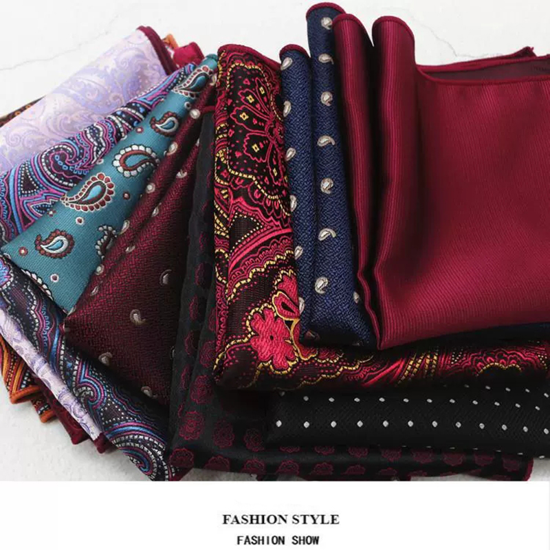 Clássico pasiley bolso quadrad - Pocket Square Set avaliação e preço