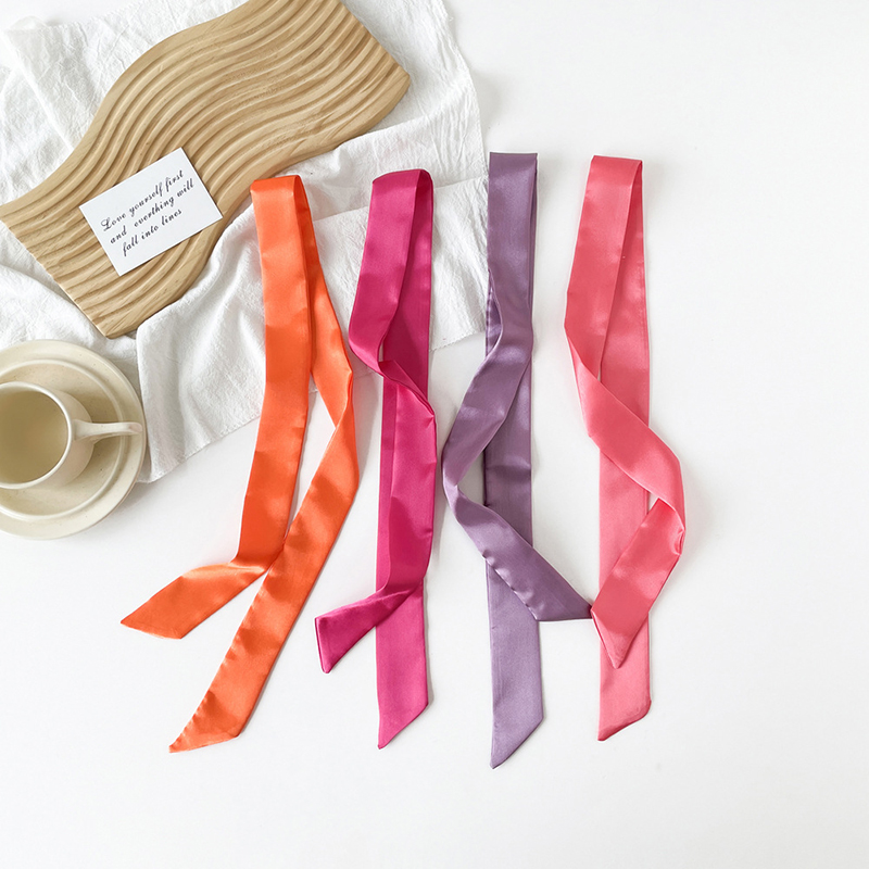 4x100cm cetim de seda lenço es - Ascot Neck Scarf avaliação e preço